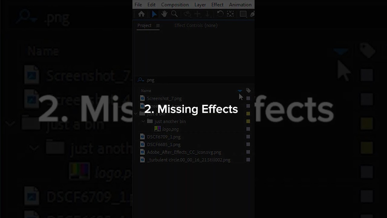 Magic Search in After Effects by Extension, Missing Effects & Missing Fonts