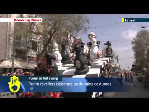 Israel Celebrates Purim 2013: colorful costume parades for Purim in Tel Aviv and Hebron