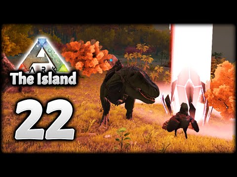 LEVEL 200+ ARK REX VS MANY ALPHAS! RED LOOT BEAM! | ARK Survival Evolved (The Island)