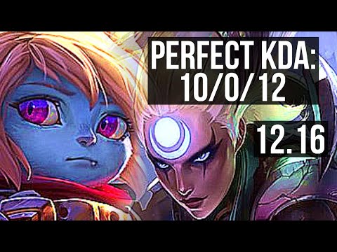 POPPY vs DIANA (JNG) | 10/0/12, Legendary, 700+ games | EUW Master | 12.16