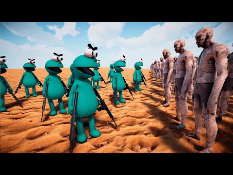 10 Puppet Terrorists vs 1,000,000 Zombies — Ultimate Epic Battle Simulator 2
