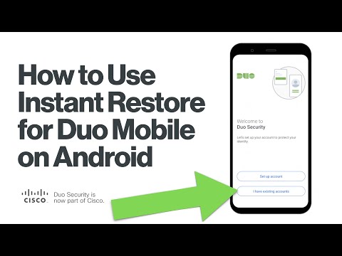 How To Use Instant Restore for Duo Mobile (Android) | Recover Duo-Protected Accounts