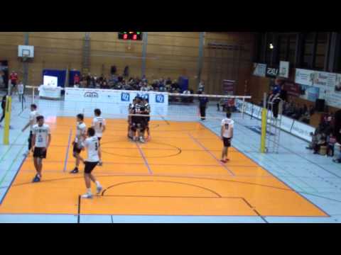 2015 Bundesliga Germany- Luke Smith #16 (white), TSV Herrsching vs TV Buhl (2-3)