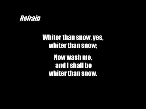 WHITER THAN SNOW (Piano Accompaniment w/ lyrics) Hym no. 205