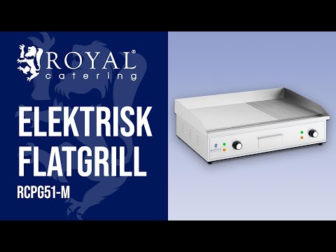 video - Elektrisk flatgrill - 727 x 420 mm - Flat -2x2200 W