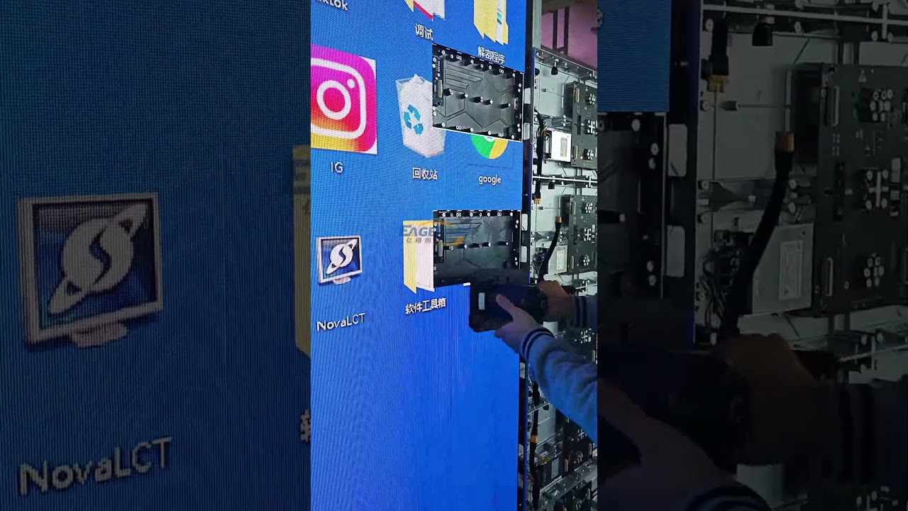 This indoor LED screen can be used in classrooms, conference rooms and more! #leddisplay #ledwall