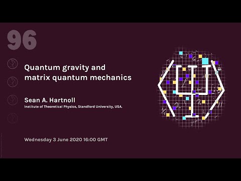 Sean Hartnoll: Quantum gravity and matrix quantum mechanics | Webinar 96