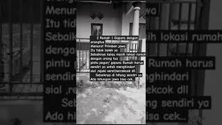 Download lagu 2 rumah 1 gapura berefek negatif #rumah #gapura #primbonjawa mp3