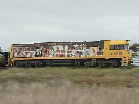 Great Southern Rail "The Overland" Passenger Train with NR16 - PoathTV Australian Railways