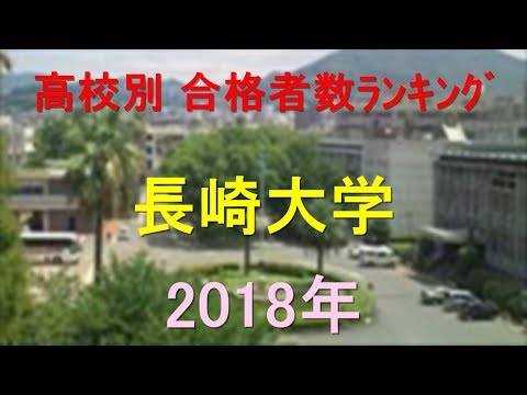 臨床検査学科 長崎大学 高校別合格者数ランキング 2018年【グラフでわかる】