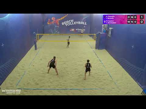 18:40 A. Pasazhin / I. Skrynnik - M. Kyselov / Y. Bohdashkin 14.03.2023 | Winners Beach Volleyball