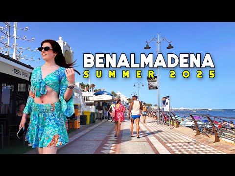 Benalmadena Spain Wonderful Summer 2025 August Update Costa del Sol Walk | Málaga [4K]