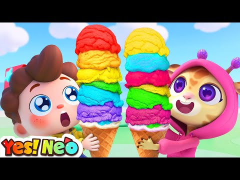 Let's Share Ice Cream | Ice Cream Scooping | Learn Colors | Nursery Rhyme & Kids Songs | Yes! Neo
