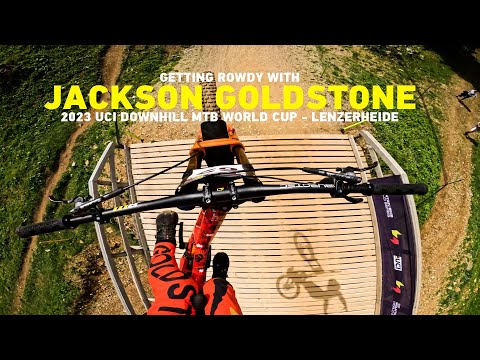 GoPro: Jackson Goldstone Getting Rowdy at 2023 UCI Downhill MTB World Cup in Lenzerheide