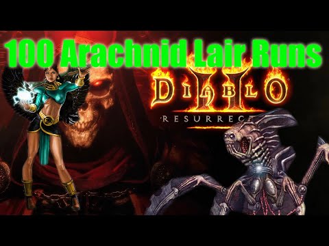 Diablo 2 Resurrected. 100 Arachnid Lair Runs. Are the new level 85 areas worth the farming???
