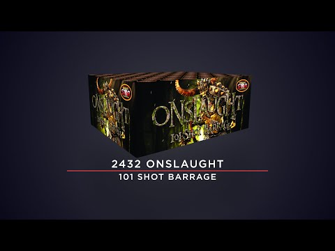 Bright Star Fireworks - 2432 Onslaught 101 Shot Barrage