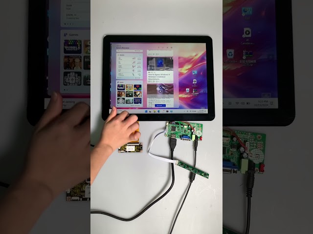Vídeo relacionado con VSDISPLAY Monitor táctil Industrial con Altavoces duales, 15 Pulgadas, 1024 x 768, 400 nits, IPS con Sensor táctil resistivo, Pantalla LCD con Entrada de Video VGA DVI