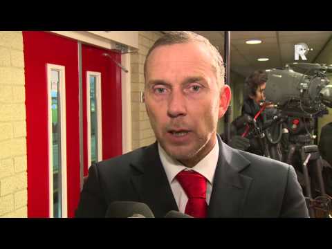 Sparta-trainer Adrie Boogers na afloop van de zege