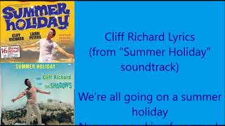Summer Holiday    Cliff Richard   +    lyrics