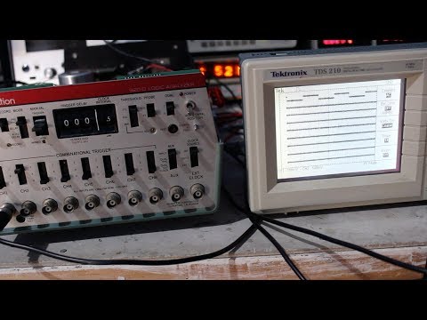 Biomation 1970s caveman logic analyser part 2 -- it lives. A brief "demo" at the end.