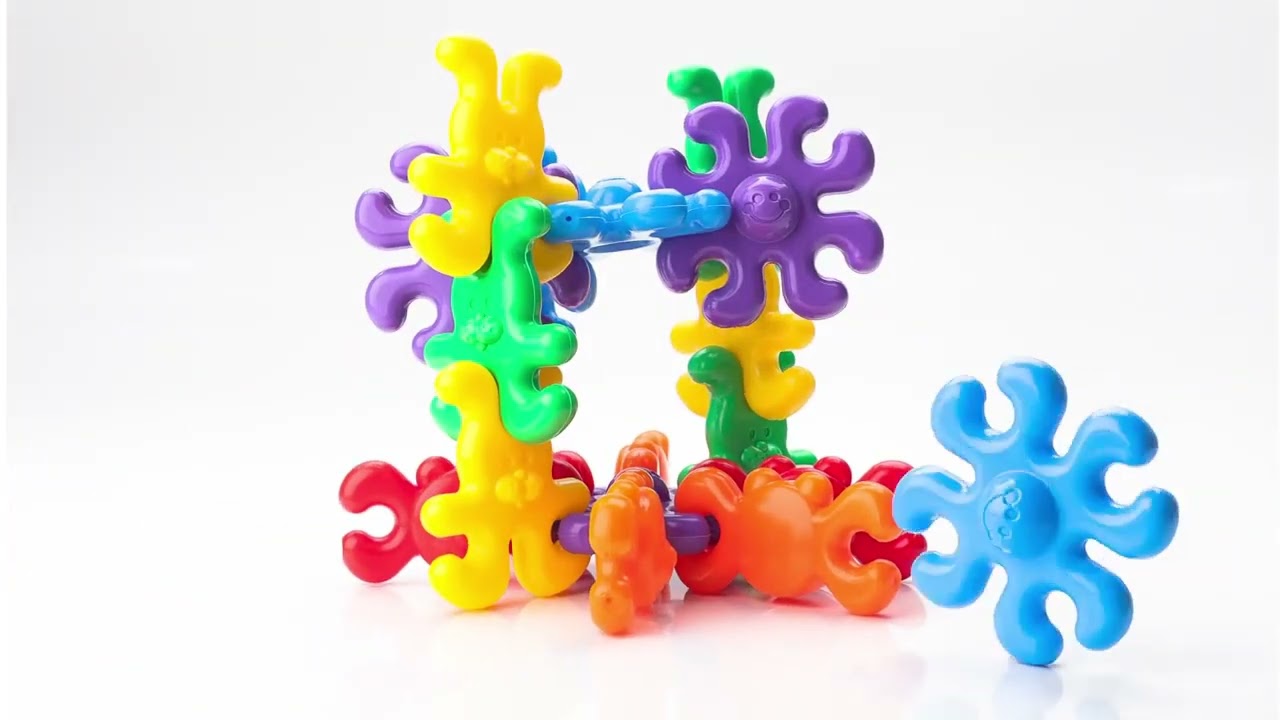 Quercetti: Állatos bébi pattintós játék 18db-os videó