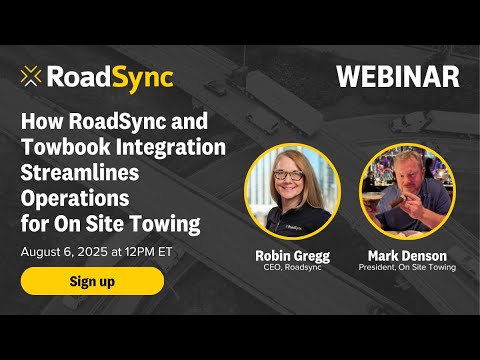 How RoadSync and Towbook Integration Streamlines Operations for On Site Towing