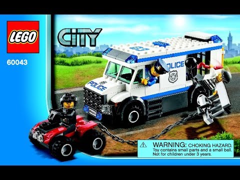LEGO City Police 60043 Prisoner Transporter Instructions Book DIY