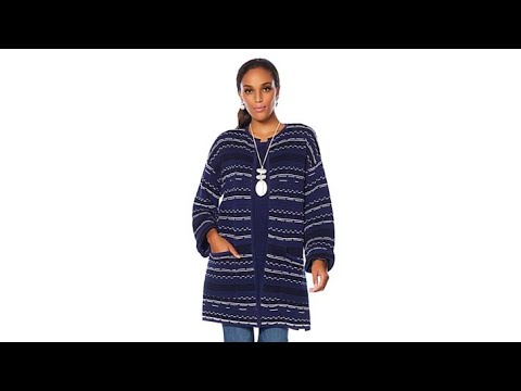 MarlaWynne Ottoman Knit Sweater Cardigan