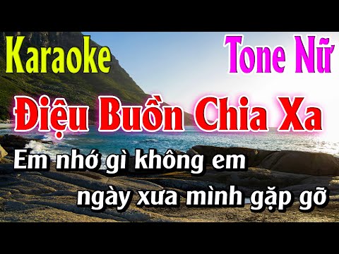 Điệu Buồn Chia Xa Karaoke Tone Nữ ( A#m ) Karaoke Lâm Organ