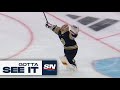 GOTTA SEE IT David Pastrnak Downs Maple Leafs With OT Marker In Game 7