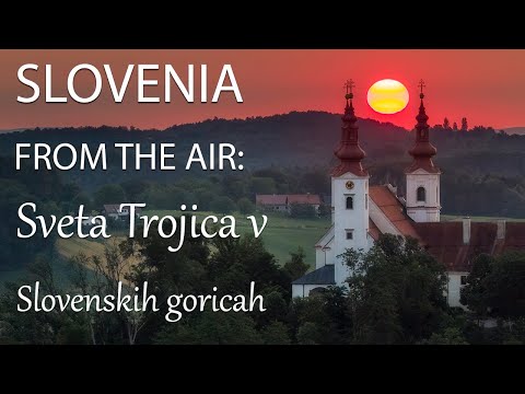 Slovenia from the air: Sveta Trojica v Slovenskih goricah