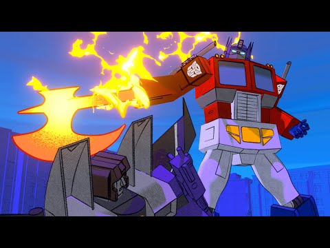 Optimus Prime V.S. Skywarp | Fight Animation