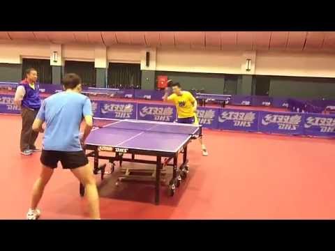 Ma Long and Xu Xin fooling around