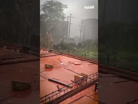 شاهد بالفيديو.. حالوب بحجم كرة التنس يضرب مدينة قوانغشي الصينية#الشرقية_نيوز