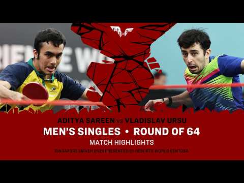 Aditya Sareen vs Vladislav Ursu | MS R64 | #WTTSingapore2026