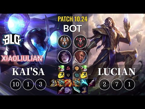 BLG xiaoliulian Kai'Sa vs Lucian Bot - KR Patch 10.24