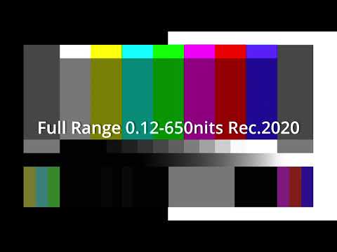 HDR ST.2084 (1000nits tagged) HDR10 test pattern Full-range