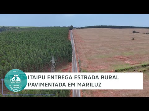 Itaipu pavimenta estrada rural em Mariluz | Minuto Itaipu