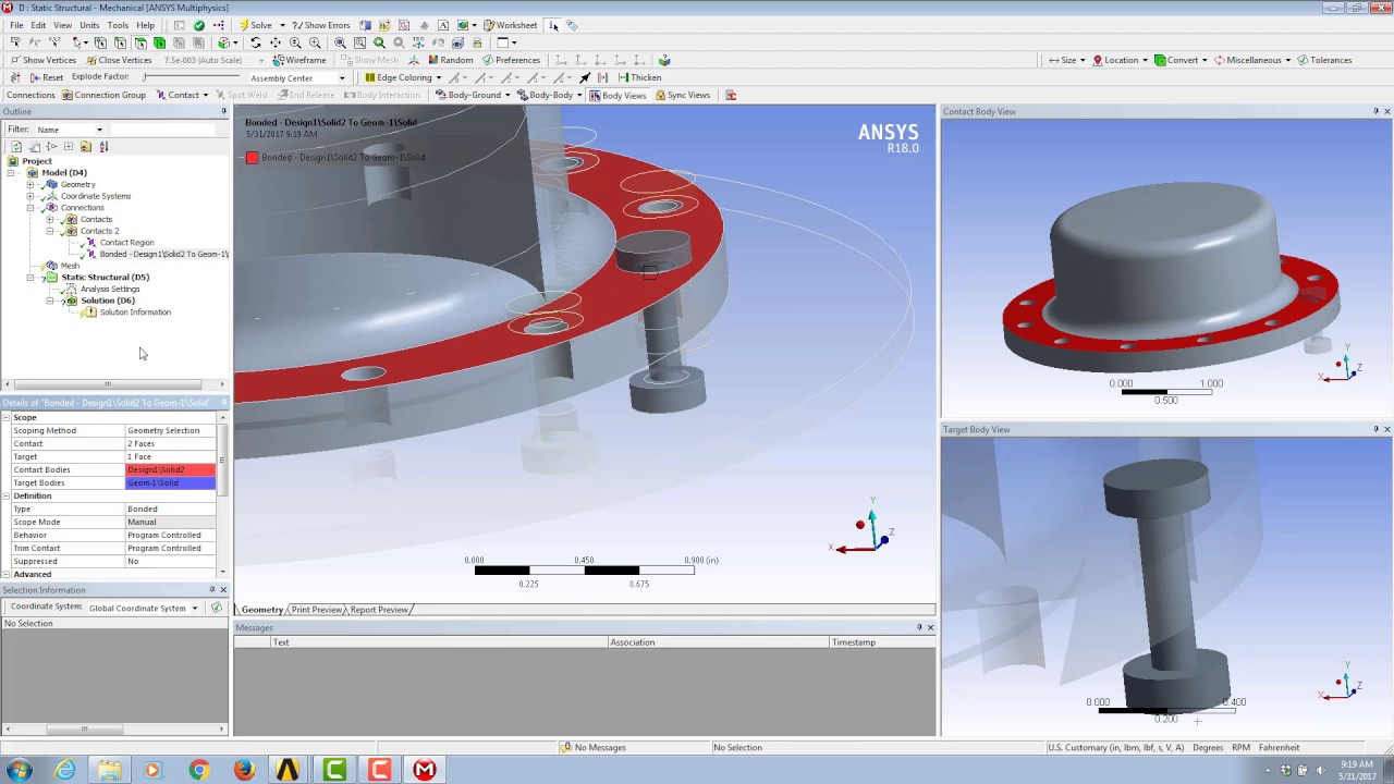 Simulating Interactions in Assembly with ANSYS