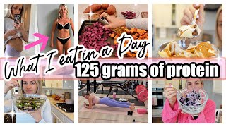 *NEW* HIGH PROTEIN WHAT I EAT IN A DAY TO GAIN MUSCLE LOSE FAT 125 GRAMS OF PROTEIN TIFFANI BEASTON