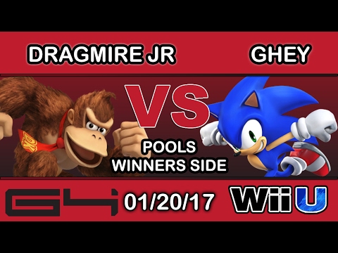 Genesis 4 - Dragmire jr (Donkey Kong) Vs. HLG | Ghey (Sonic) Pools Winners Side - Smash Wii U