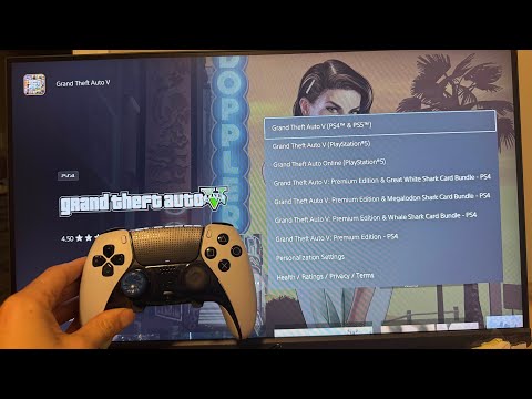 PS5: How to Select PS4 or PS5 Versions of GTA 5 Tutorial! (Cross-Gen)