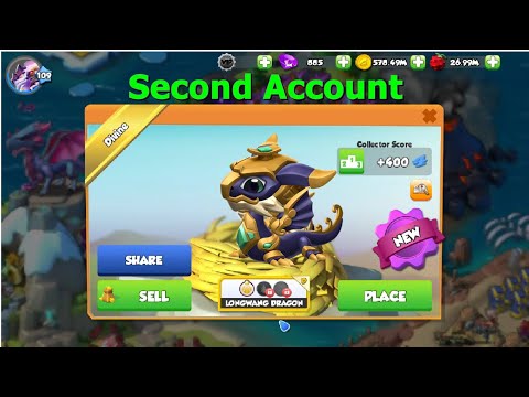 Hatched Second Divine Longwang Dragon-Dragon Mania Legends | DML Universe two Clan- DML