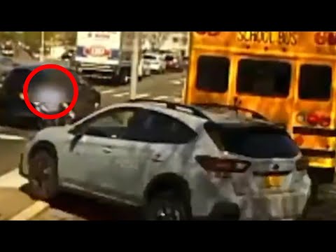 SUV Fahrer überfährt Busfahrerin mit voller Absicht! Polizei sucht nach Fahrer!