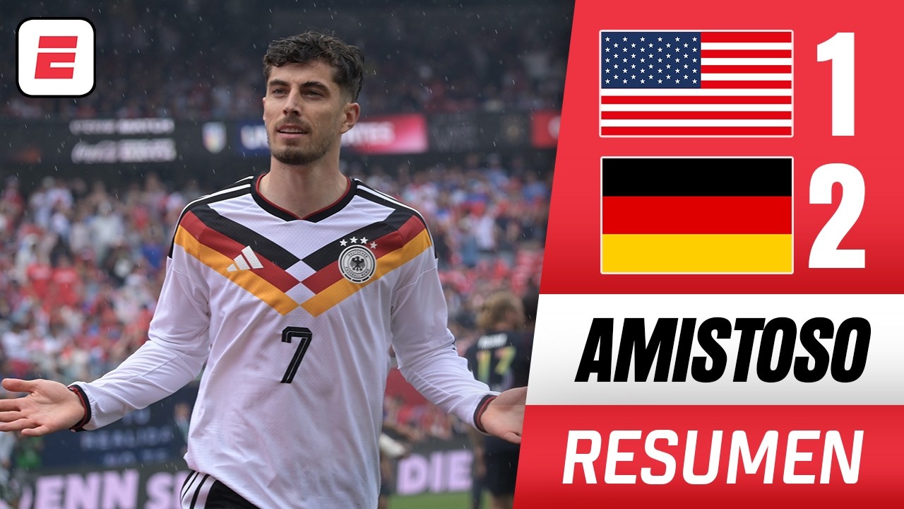 ALEMANIA LE GANÓ 2-1 al ANFITRIÓN del MUNDIAL ESTADOS UNIDOS con goles de HAVERTZ y SANÉ | Resumen