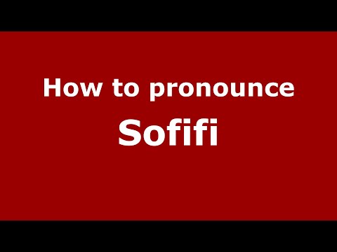 How to pronounce Sofifi (Indonesia/Indonesian) - PronounceNames.com