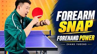 Zhang Yudong, ex-international chinois : fouettez l’avant-bras pour un coup droit puissant