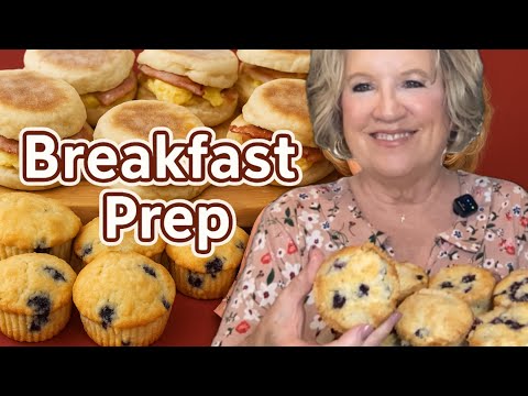 Easy Week Breakfast Prep! Muffins Hash Browns & Sandwiches!