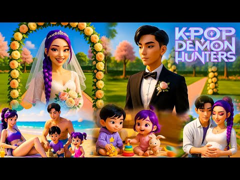 KPOP Demon Hunters | Wedding Rumi & Jinu | Birth of a child 💙 Best Romantic Love Story!