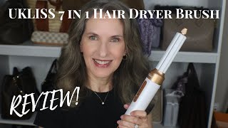 UKLISS 7 in 1 HAIR DRYER BRUSH REVIEW! Trying out a new styling tool